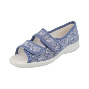 Womens Wide Fit Easy Access Full Back Canvas Shoes - Rattle