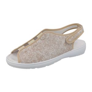 Womens Wide Fit Stretch Slingback Canvas Shoes - Avocado