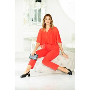 Womens Wide Fit Slingback Mid Heel Shoe - Trudy