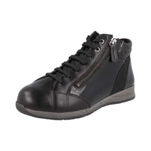 Womens Wide Fit Zip Entry Lace Ankle Boots - Flycatcher