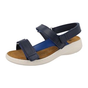 Womens Wide Fit Pull Back Strap Flat Sandals  - Kittiwake