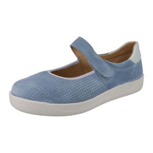 Womens Wide Fit Strap Flat Shoes  - Lynx