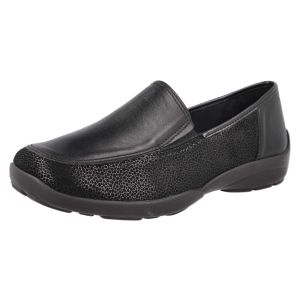 Womens Wide Fit Stretch Panel Casual Loafer Shoes - Perseus