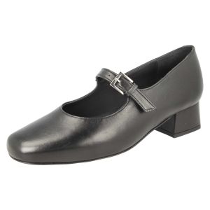 Womens Wide Fit Mary Jane Style Mid Heel Court Shoe - Sirius