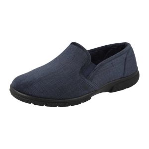 Mens Wide Fit Slip-On Slippers - Kendal