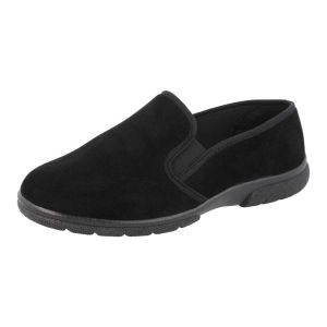Mens Wide Fit Easy Access House Shoe Slippers - Enzo