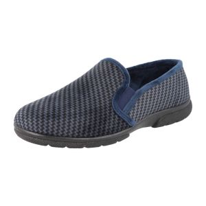 Mens Wide Fit Easy Access House Shoe Slipper - Glen