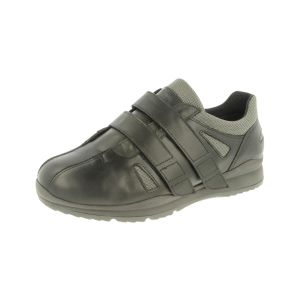 Mens Wide Fit Touch Strap Easy Access Trainer - Devon